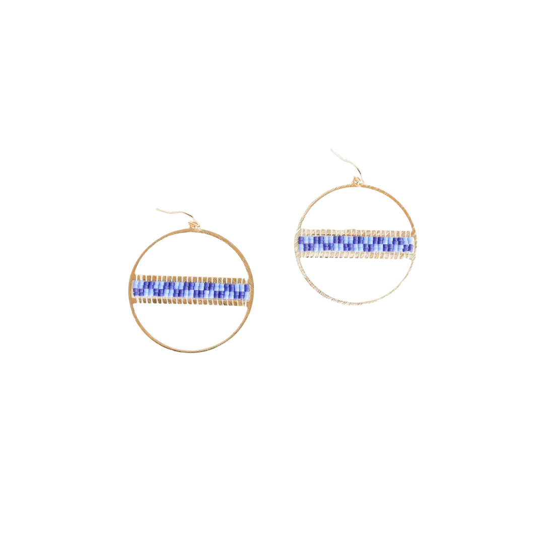Geo Hoop Earrings