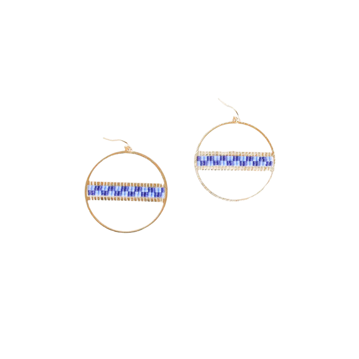 Geo Hoop Earrings