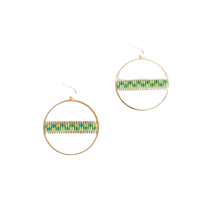 Geo Hoop Earrings