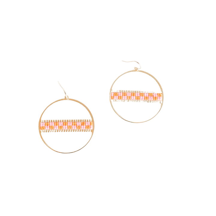 Geo Hoop Earrings