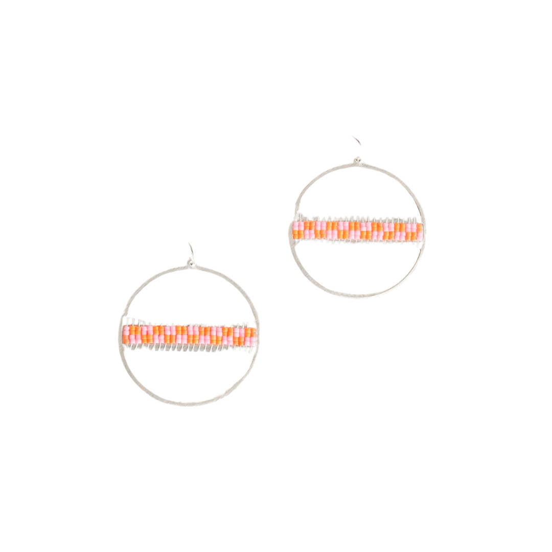 Geo Hoop Earrings