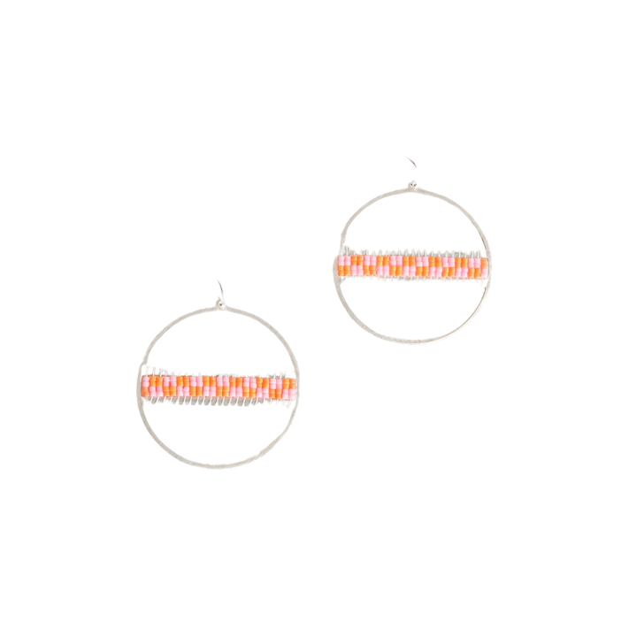 Geo Hoop Earrings