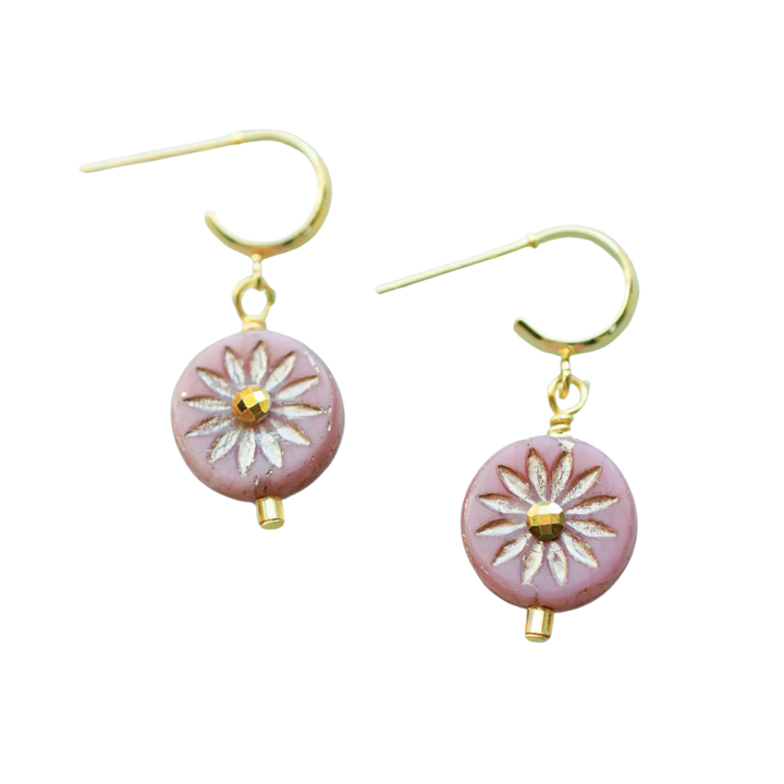 Eva - Czech Rhinestone Hoop Earrings