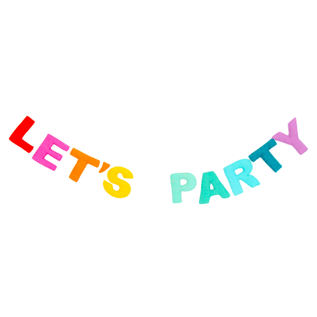 Let’s Party Felt Garland