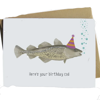 Cod Birthday Greeting Card