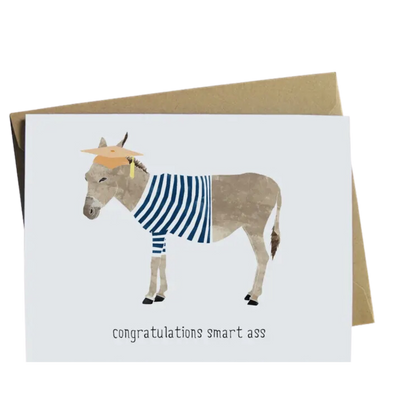 Donkey Graduation Card