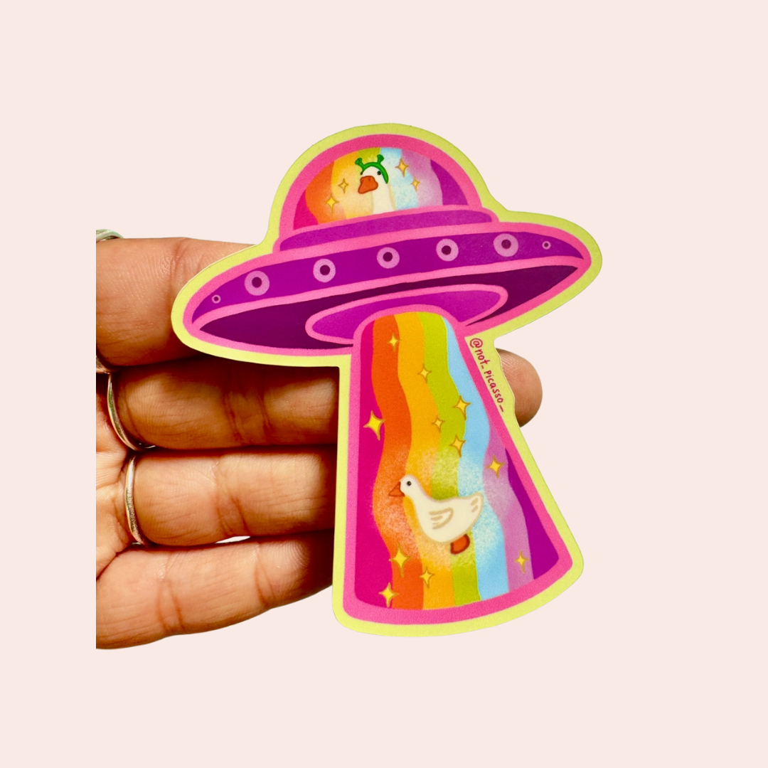 Goose Galaxy Sticker