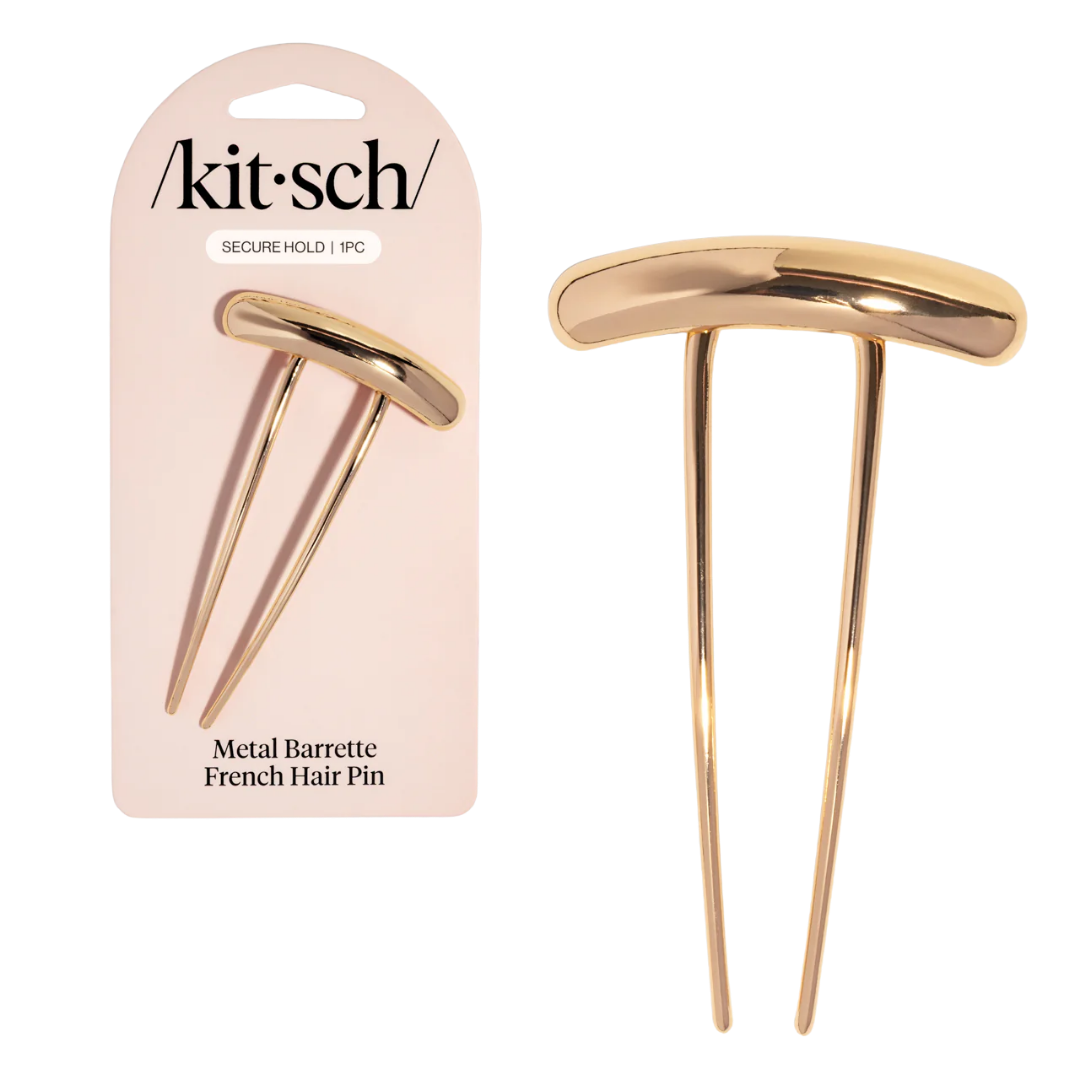 Mini Gold Metal Barrette French Hair Pin