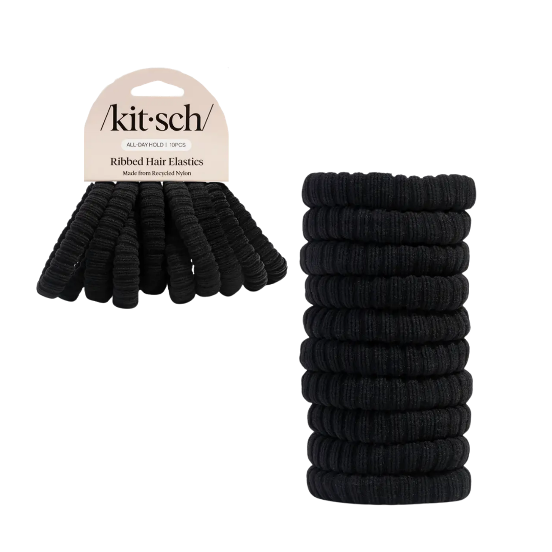Ribbed Hair Elastics (10ct)