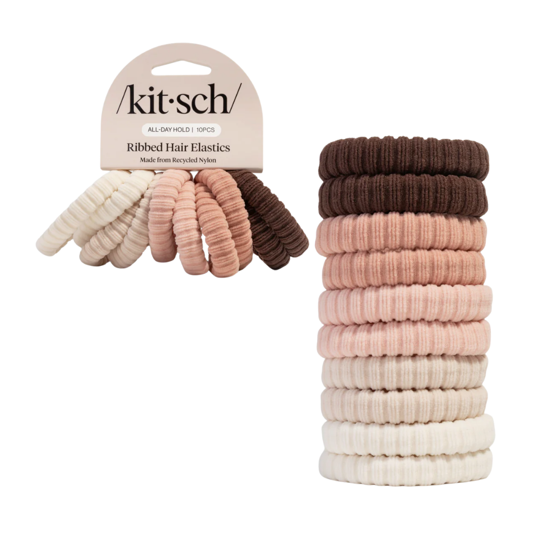 Ribbed Hair Elastics (10ct)