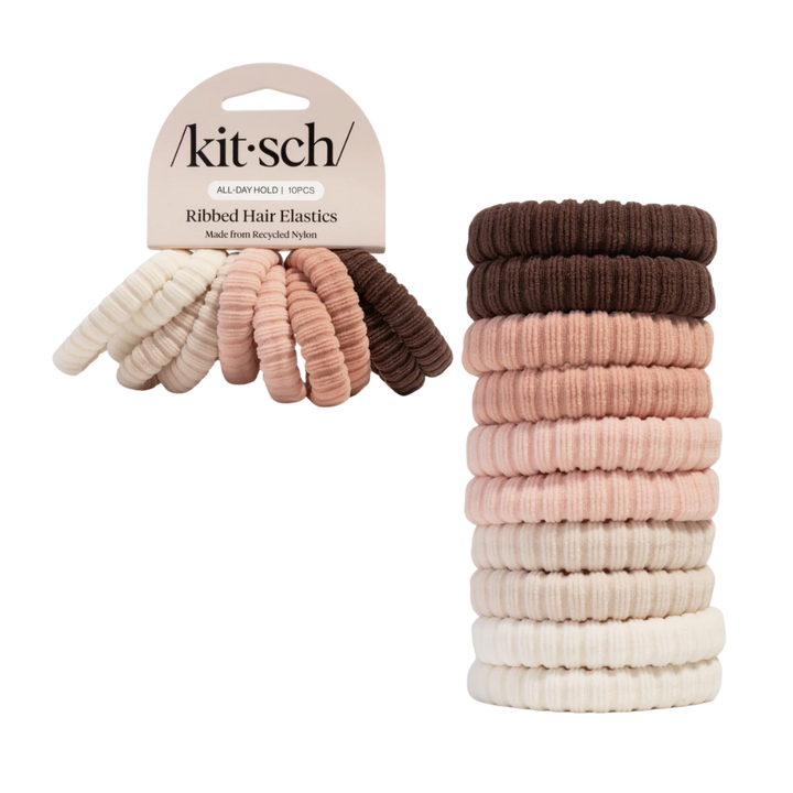 Ribbed Hair Elastics (10ct)