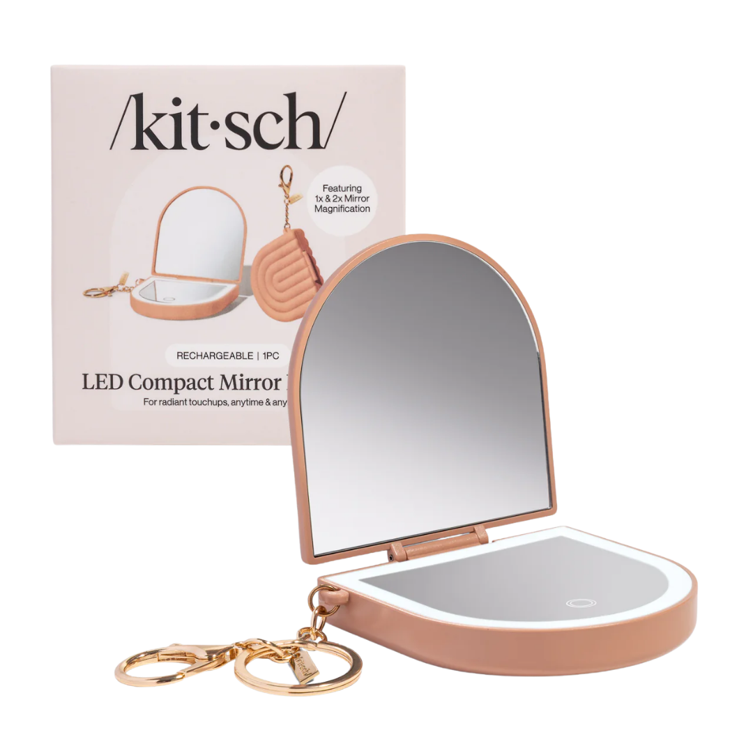 LED Compact Mirror Keychain
