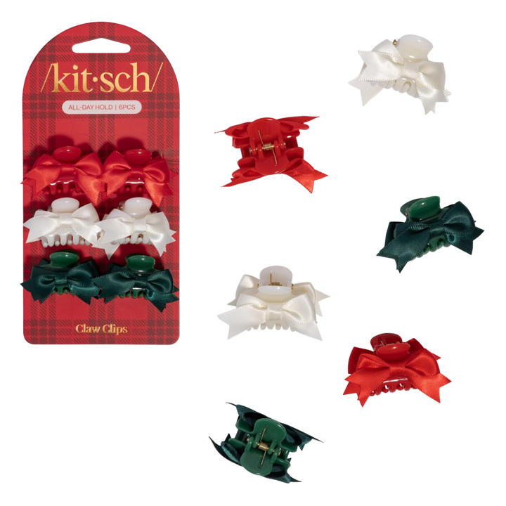 Mini Claw Clip 6pc Set - Holiday