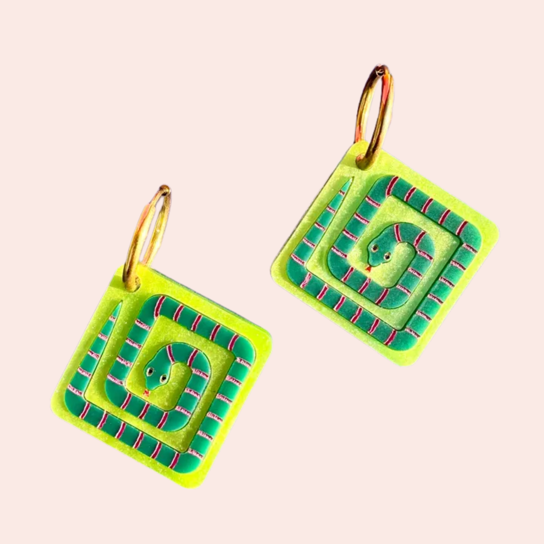 Garden Snake Earrings