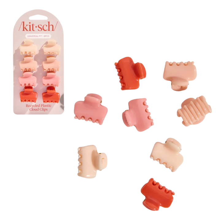 Recycled Mini Cloud Clips 8pc Set - Assorted Cherry Blossom