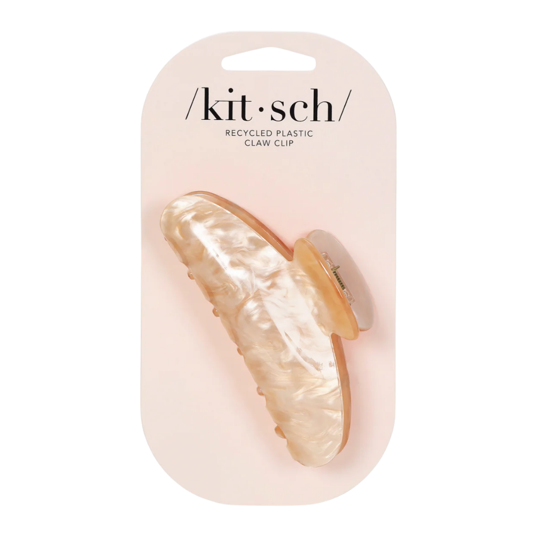 Blonde Marble Claw Clip