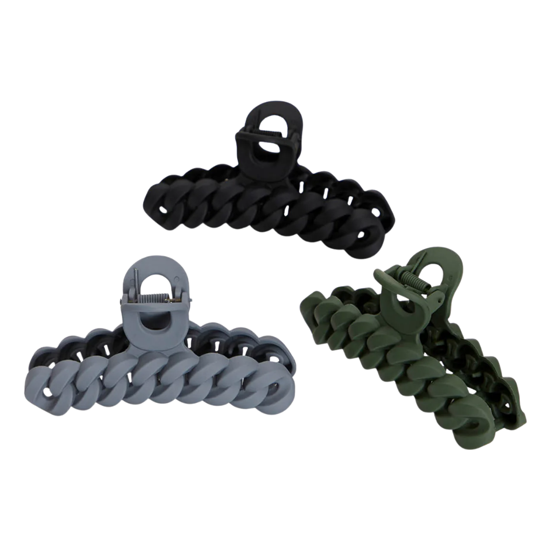 Chain Claw Clips 3pc Set