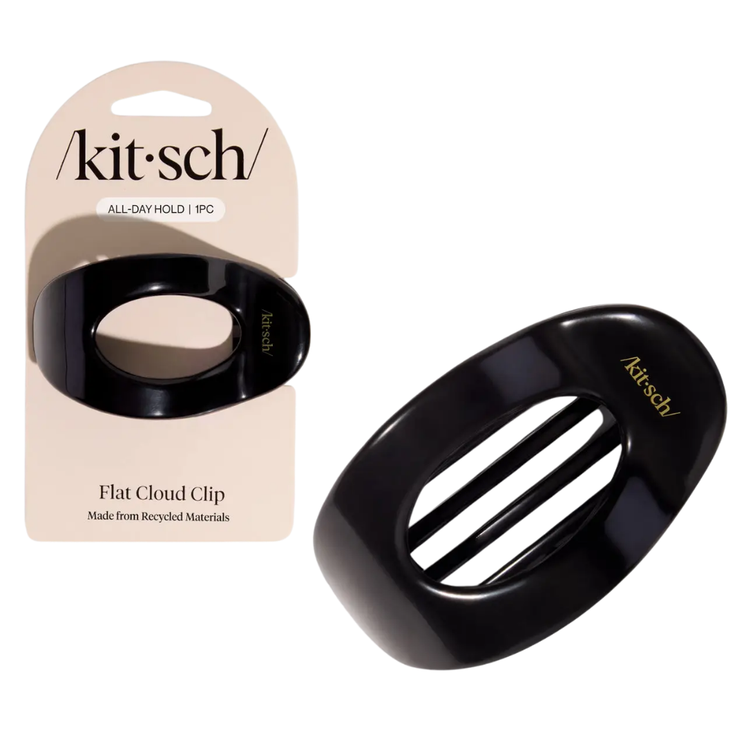 Black Flat Cloud Clip - Medium