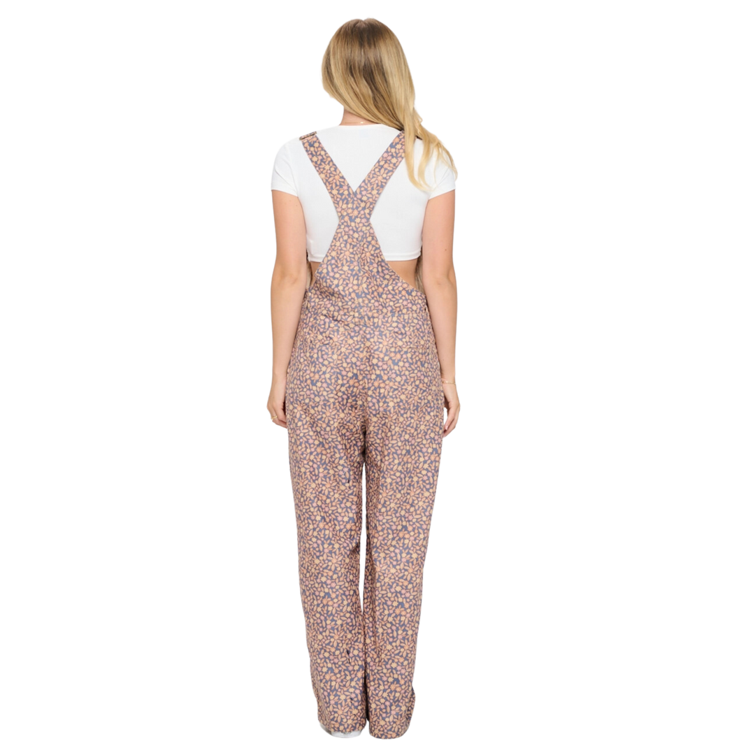Fall Foliage Print Overall