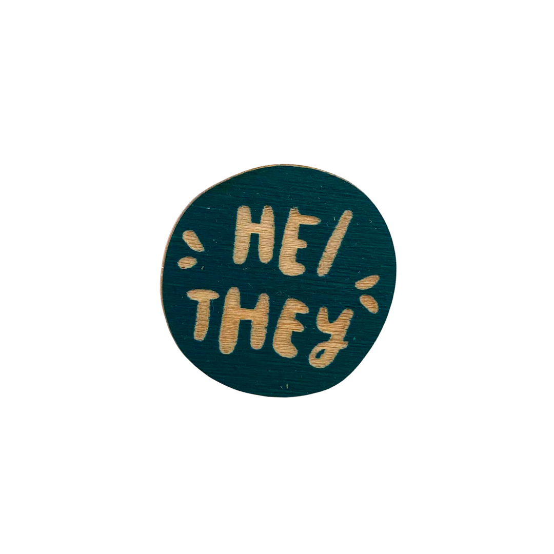He/They Pronoun Pin