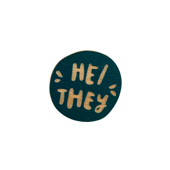 He/They Pronoun Pin