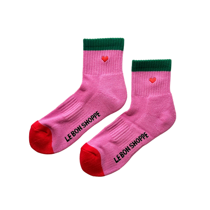 Embroidered Color Block Girlfriend Socks