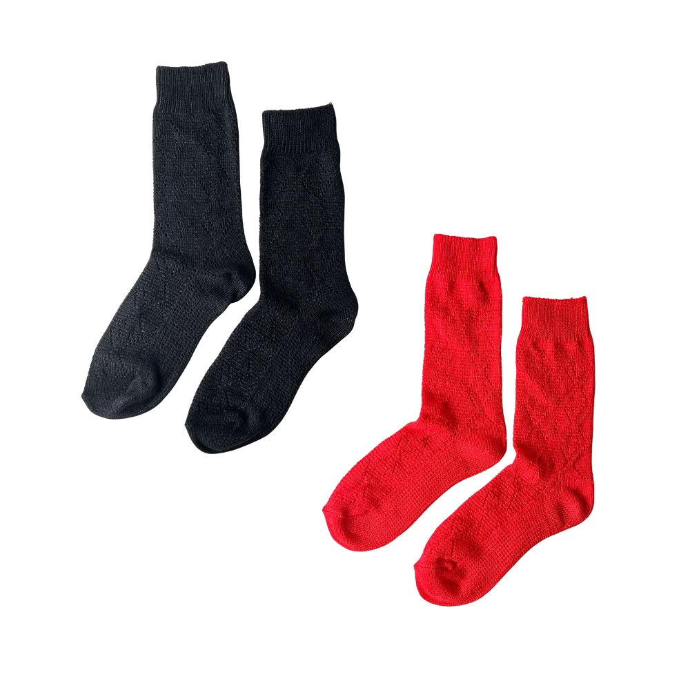 Modal Eyelet Socks