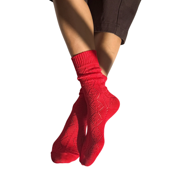 Modal Eyelet Socks