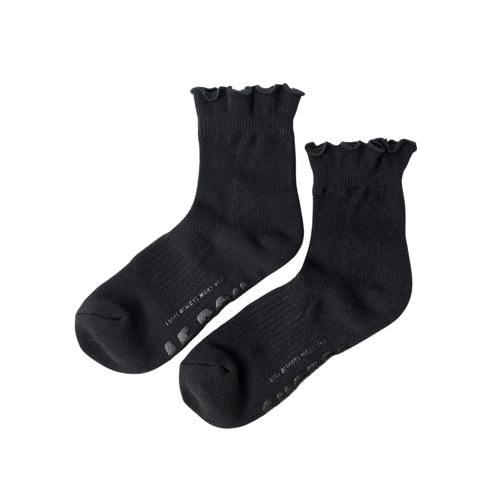 Ruffled Hugger Crew Socks