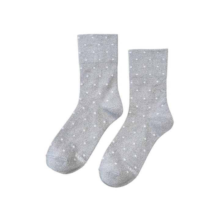 Lurex Patterned Sneaker Socks