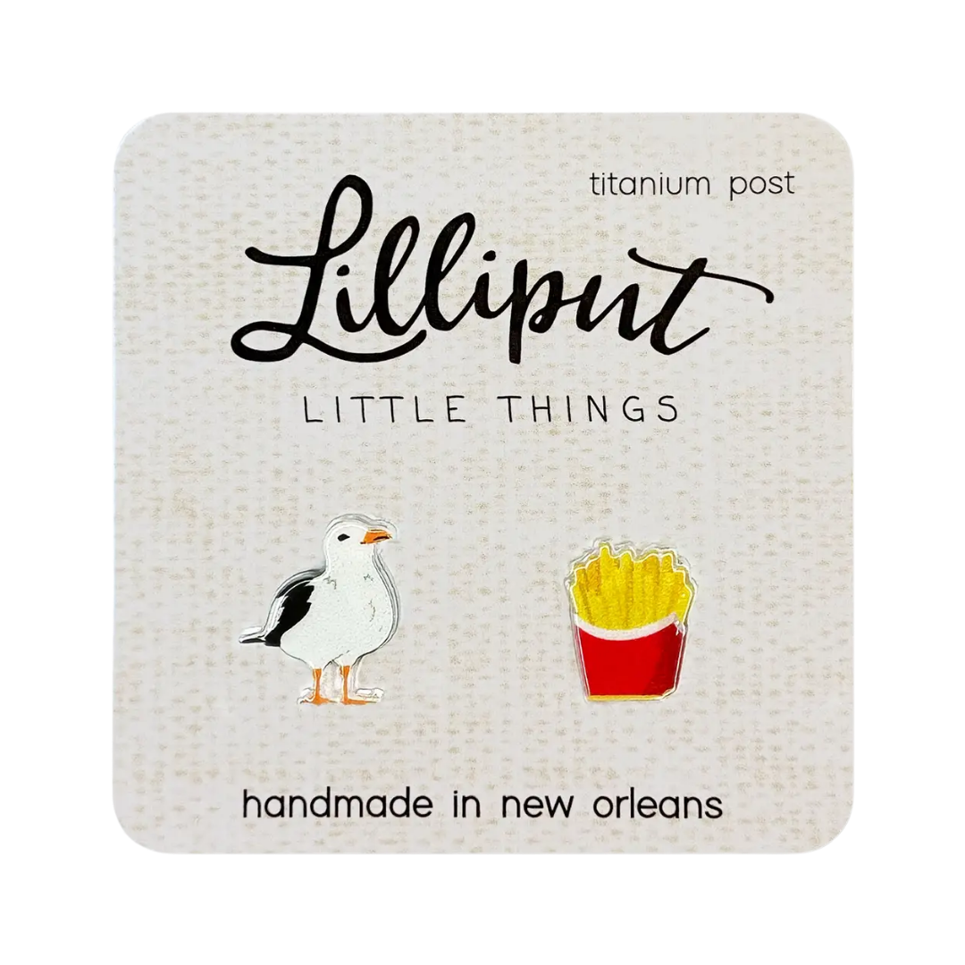 Seagull & French Fries Earrings