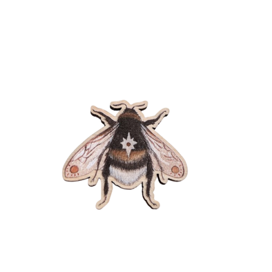 Wooden Pin Astral Bee