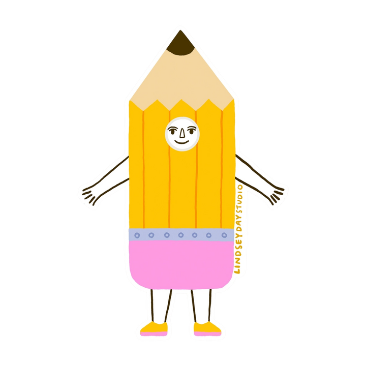 Pencil Friend Sticker