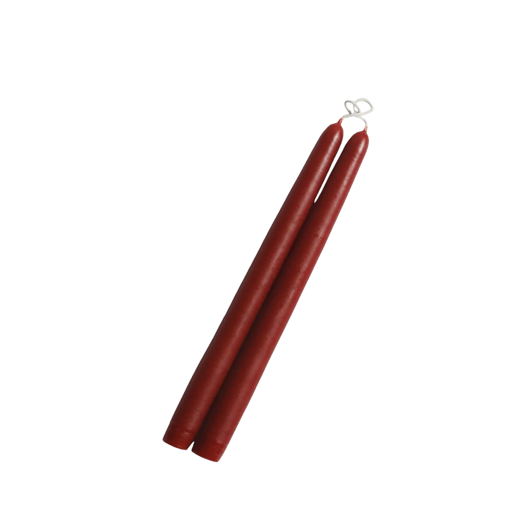 10" Hand Dipped Unscented Taper Candles
