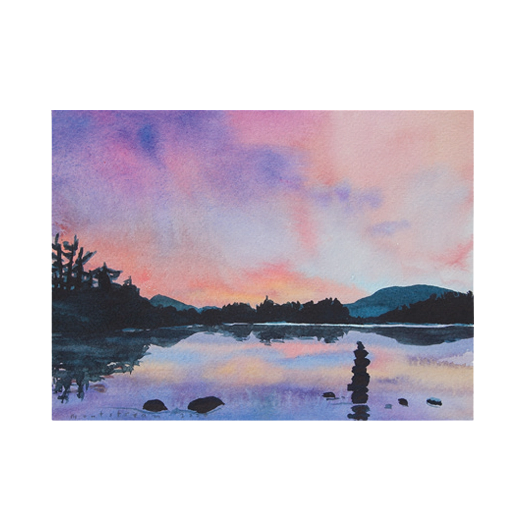 "Ricker Pond Sunset" Greeting Card