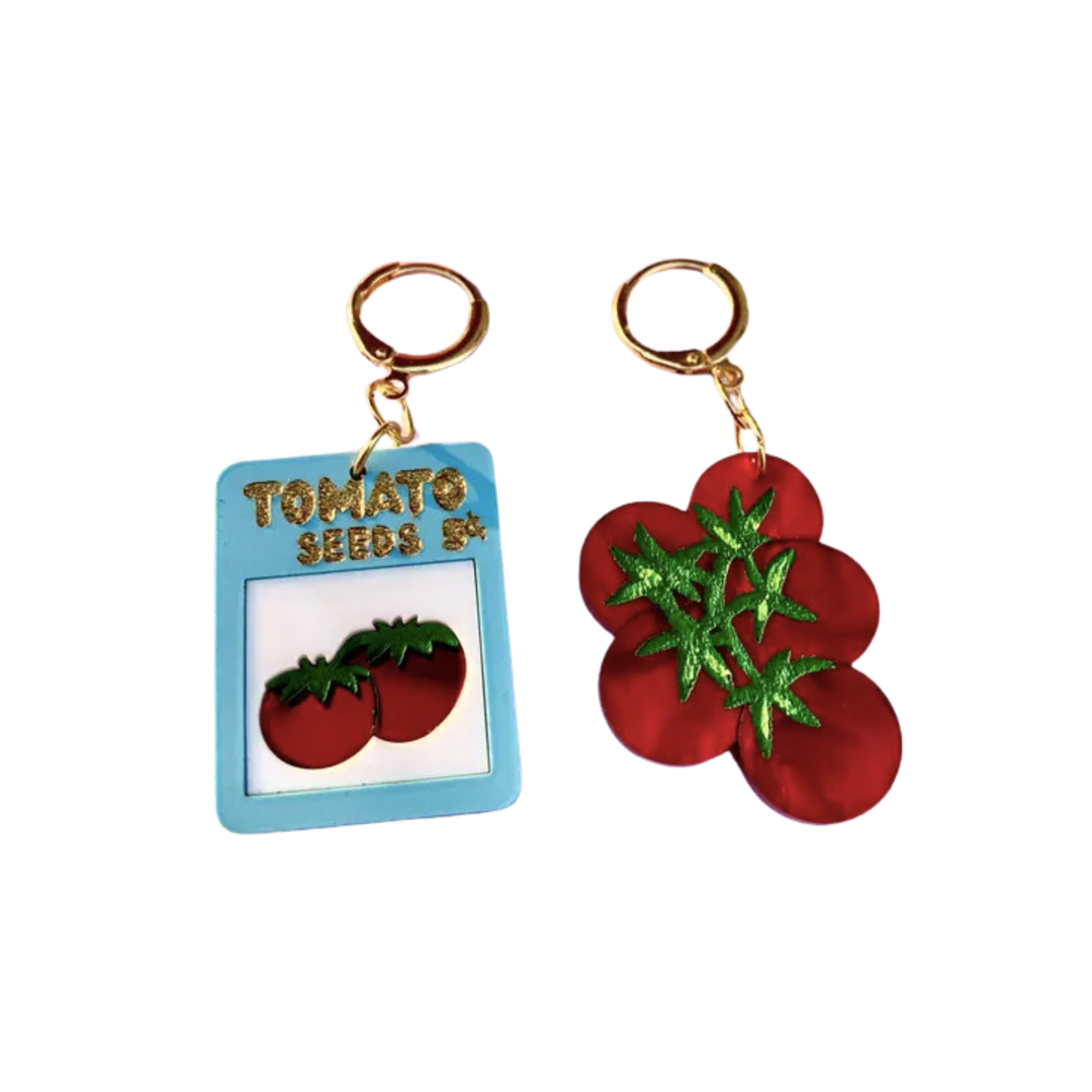 Tomato Seed Earrings