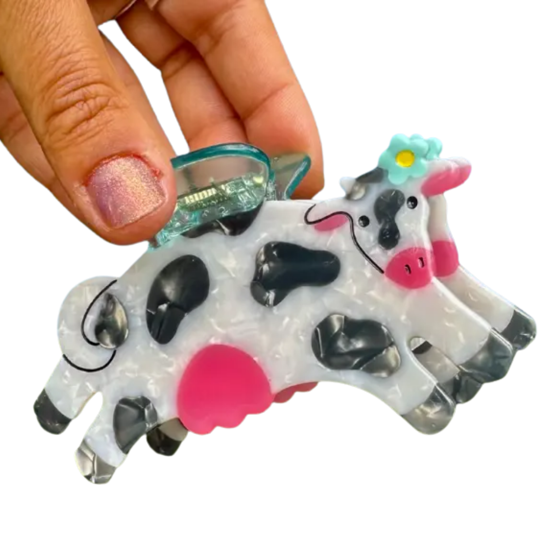Honey Moo Moo Claw Clip