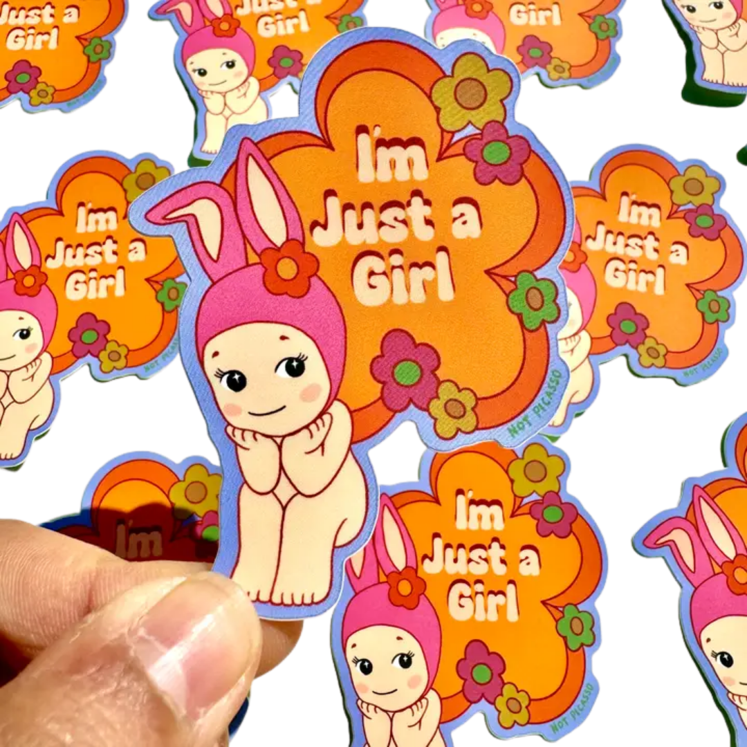 I'm Just a Girl Sticker