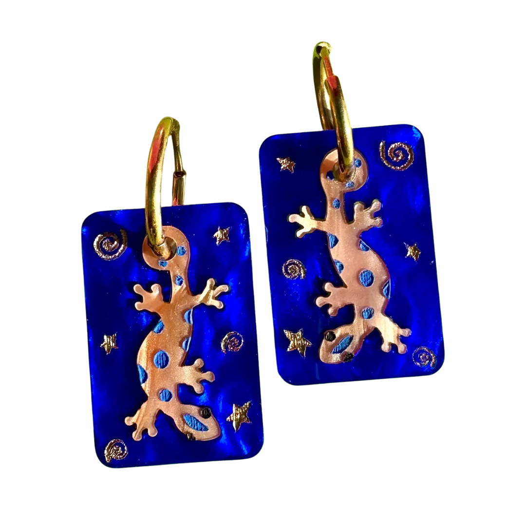 Lizard Tiles Earrings