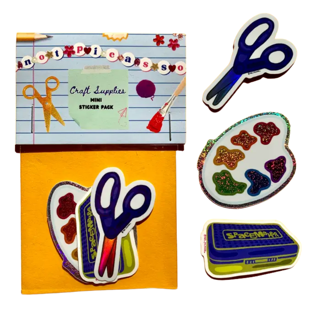 Mini Craft Supplies Sticker Pack