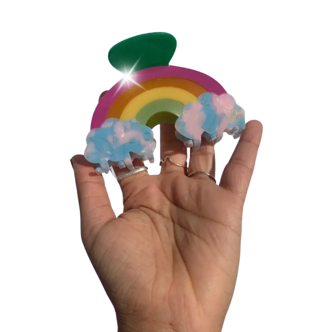 Rainbow Claw Clip