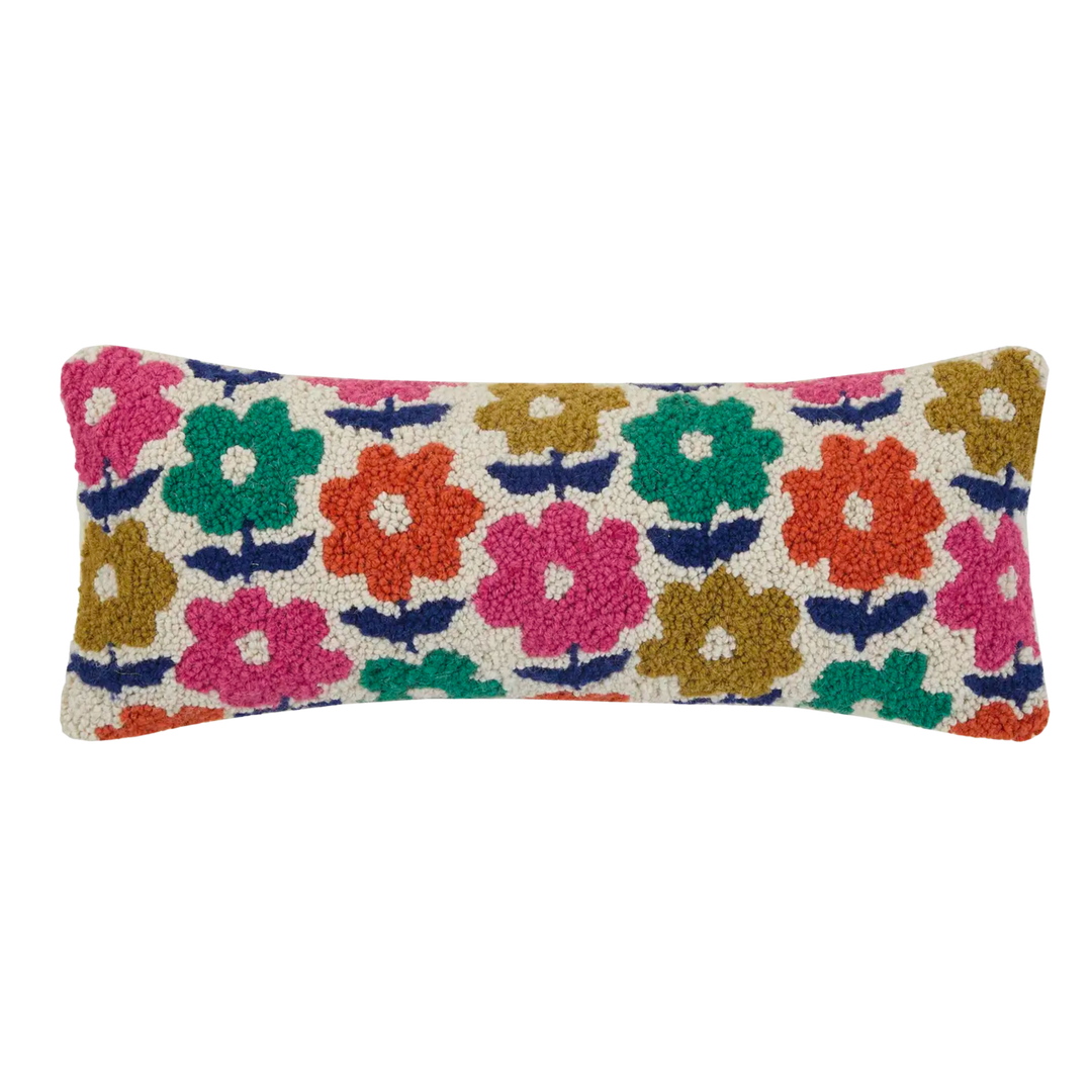 Groovy Blooms Hook Pillow