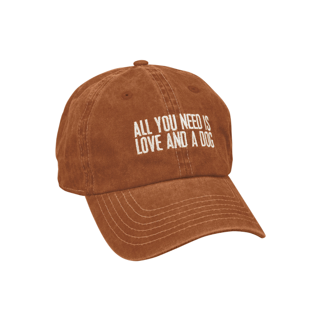 All You Need Is Love and A Dog Baseball Cap