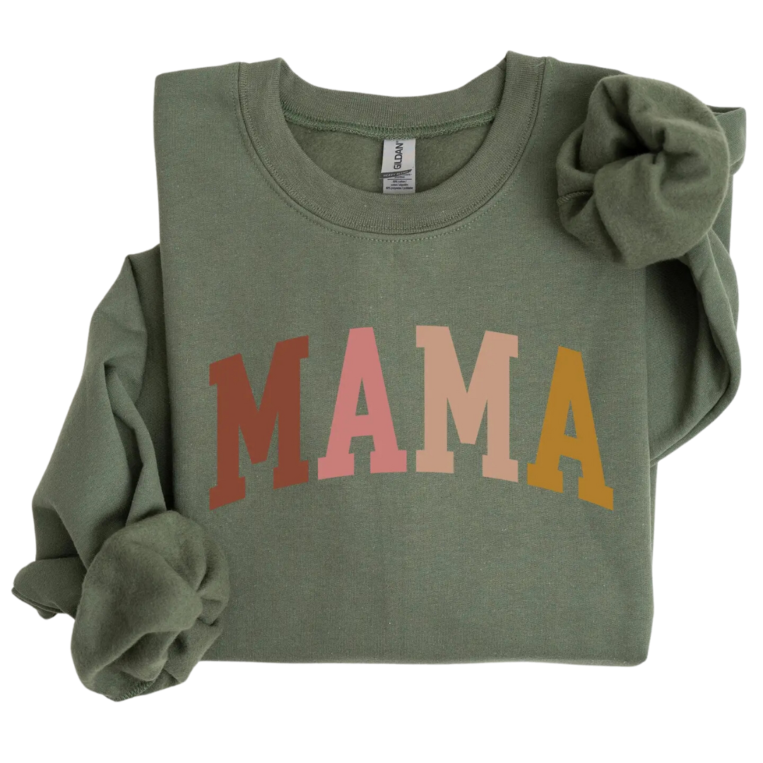Retro Mama Collegiate, Mom, Mother's Day Gift Sweatshirt