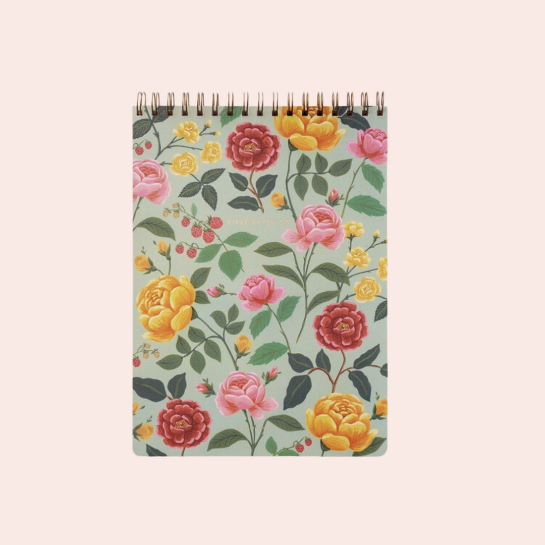 Roses Large Top Spiral Notebook