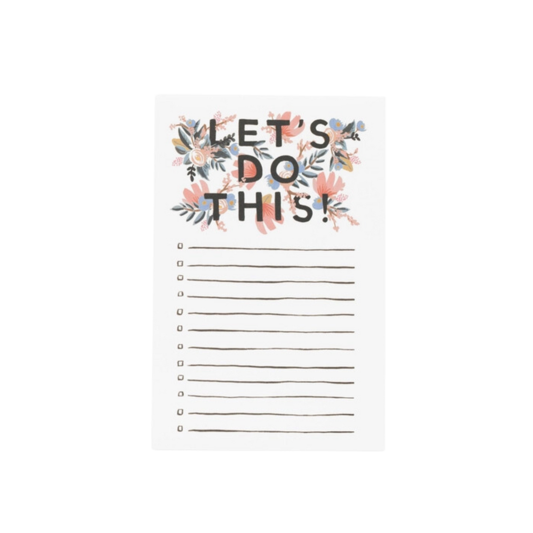 Let's Do This Checklist Notepad