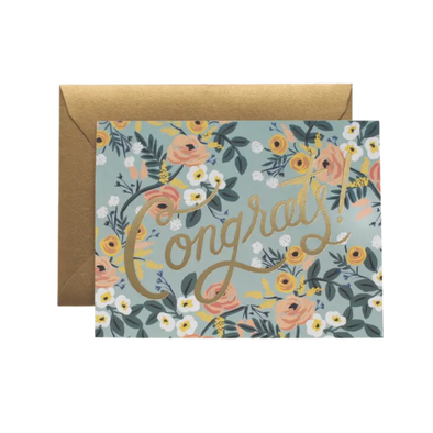 Blue Meadow Congrats Card