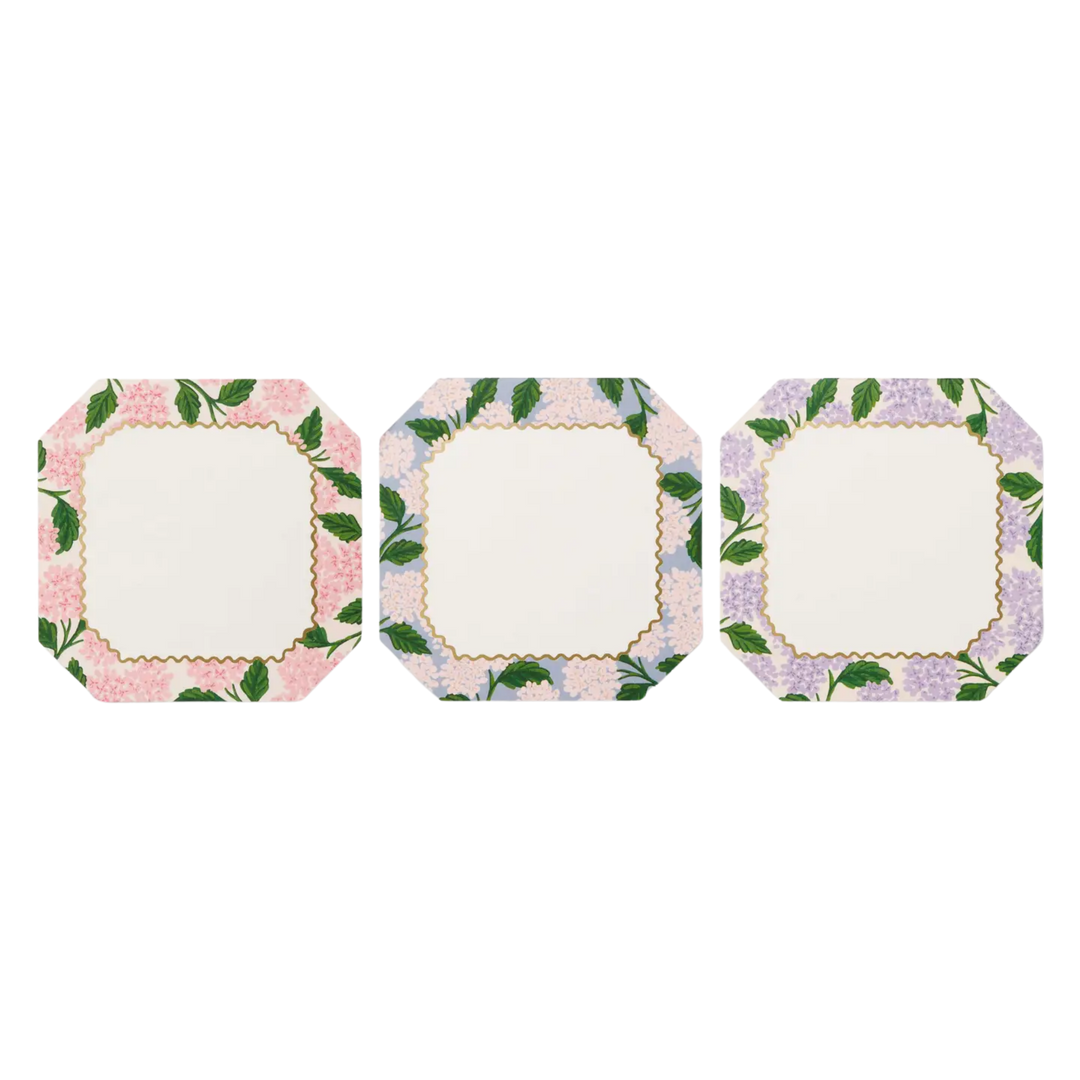 Pink Hydrangea Mini Notepad Trio