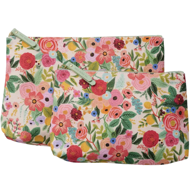Garden Party Zippered Pouch Set