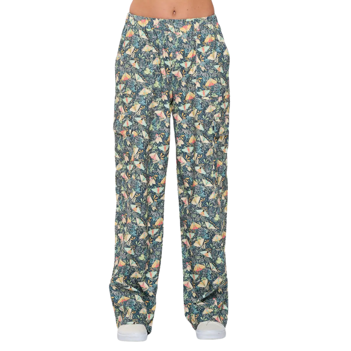 Moth Floral Print Corduroy Pants